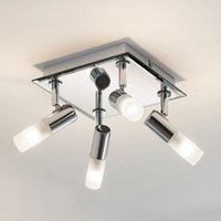 Lindby - gebraucht] Bad Deckenlampe Zela Deckenlampe Lampe 4 Flammig G9 32 x 32 Cm Chrom B-Ware von LINDBY