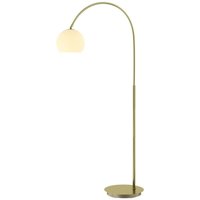 Lindby - gebraucht] Cynthia Bogenstehlampe Stehleuchte Stehlampe Lampe E27 Glas Messing M873 B-Ware von LINDBY