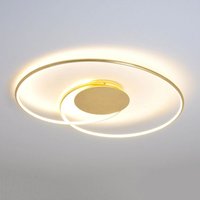 Gebraucht] Lindby Led Deckenleuchte Joline Deckenlampe Led Lampe ø 74 Cm Goldfarben Metall B-Ware von LINDBY