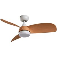 Lindby - gebraucht] Led Deckenventilator Enon Weiß Holzfarben Dc Leise Ventilator Lampe Spot B-Ware von LINDBY