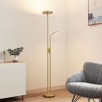 Lindby - gebraucht] Seppa Led Stehleuchte Standleuchte Stehlampe Leseleuchte Led Rund Messing B-Ware von LINDBY