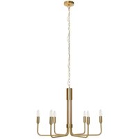 Lindby - neuwertig] Elanova Kronleuchter Sechsflammig Pendelleuchte Lampe Messing Spot E14 B-Ware von LINDBY