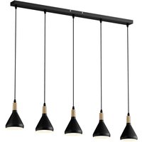 Lindby - neuwertig] Pendelleuchte Hängelampe Arina Schwarz 100 Cm 5 Flammig E14 B-Ware von LINDBY
