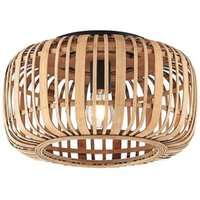 [NEUWERTIG] B-Ware Lindby Canyana Deckenlampe Deckenlampe Lampe Leuchte Rund Rattan Natur E27 60 W von LINDBY