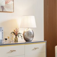 [NEUWERTIG] B-Ware Lindby Florentino Tischleuchte Tischlampe Nachttischlampe Leuchte Stoffschirm von LINDBY