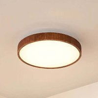 [NEUWERTIG] B-Ware Lindby Led Deckenlampe Leuchte Velua Weiß Holz Dunkel Cct ø 50 Cm Fernbedienung von LINDBY