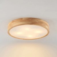 [NEUWERTIG] Lindby Deckenleuchte Tanju, ø 50 Cm, 4 Flammig, Eichenholz, E27 Licht Lampe Rund B-Ware von LINDBY