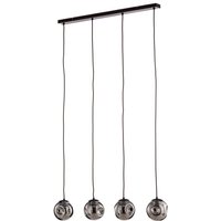 [NEUWERTIG] Lindby Hängeleuchte Valentina Glas Rund Smoked Deckenlampe Deckenleuchte Spot B-Ware von LINDBY