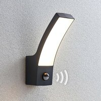 Neuwertig] Lindby Led Außen Wandleuchte Ilvita Wandleuchte Außenlampe Lampe Sensor Anthrazit B-Ware von LINDBY