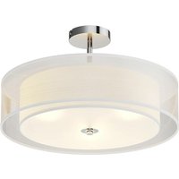 [NEUWERTIG] Lindby Led Deckenlampe Pikka Hängelampe Lampe Leuchte 3 Flammig E27 Weiß Chrom B-Ware von LINDBY
