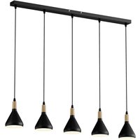[NEUWERTIG] Lindby Led Pendelleuchte Arina Hängeleuchte Deckenlampe Lampe Schwarz 5 Flammig B-Ware von LINDBY