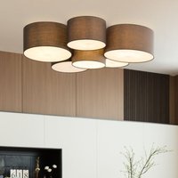 [NEUWERTIG] Lindby Maureka Stoff Deckenleuchte Deckenlampe Deckenlicht Leuchte Sechsflammig B-Ware von LINDBY