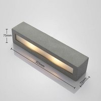 [NEUWERTIG] Lindby Nellie Led Beton Wandleuchte Wandlampe Wandlicht Leuchte Lampe G9 Grau B-Ware von LINDBY