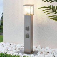 [NEUWERTIG] Lindby Pollerleuchte Caspa Pollerlampe Wegeleuchte Gartenlampe Mit 2 Steckdosen B-Ware von LINDBY
