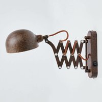 [NEUWERTIG] Lindby Scherenarm Wandleuchte Curtis Wandleuchte Lampe Leselampe E27 Rostfarben B-Ware von LINDBY