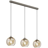 [NEUWERTIG] Lindby Sofian Hängeleuchte Dreiflammig Amber Deckenlampe Deko Pendelleuchte E27 B-Ware von LINDBY