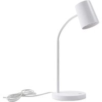 [NEUWERTIG] Lindby Tischleuchte Radka Weiß Kunststoff Gu10 Flexarm Tischlampe Lampe Leuchte von LINDBY