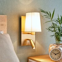 [NEUWERTIG] Lindby Wandleuchte Aiden Mit Led Leselicht Leuchte Lampe Wandleuchte Altmessing B-Ware von LINDBY