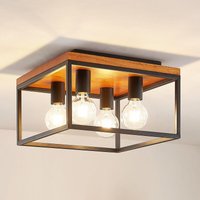 Neuwertig] Lindby Miravi Deckenlampe Deckenleuchte Lampe Leuchte 4 Flammig Wohnzimmer Eiche B-Ware von LINDBY