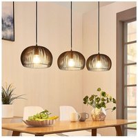 Lindby - gebraucht] Pendelleuchte Jusra Hängeleuchte Lampe Leuchte 3 Flg. E27 Metall Schw28 B-Ware von LINDBY