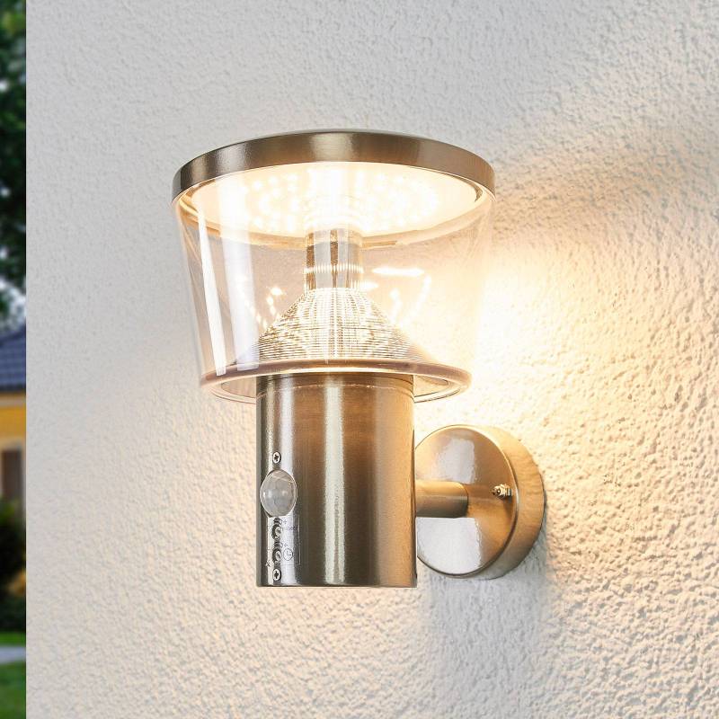 Lindby LED-Außenwandleuchte Antje, Bewegungsmelder, IP44 von LINDBY