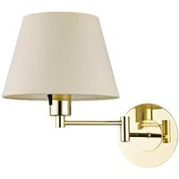 Wandleuchte, Wandlampe Innen 'Pola' aus Textil für Wohnzimmer & Esszimmer von Lindby von LINDBY