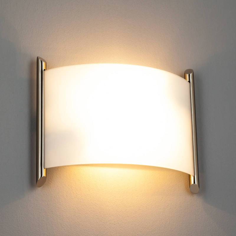 Lindby Wandleuchte Filippa, 31 cm, nickel, Glas, E27 von LINDBY