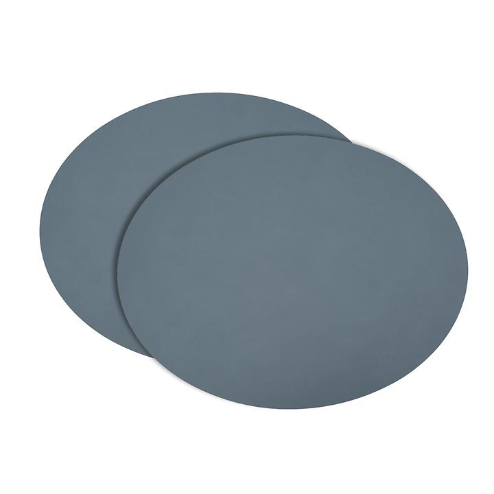 Platzset 2er-Set 'tableMAT' hellblau oval von LINDDNA