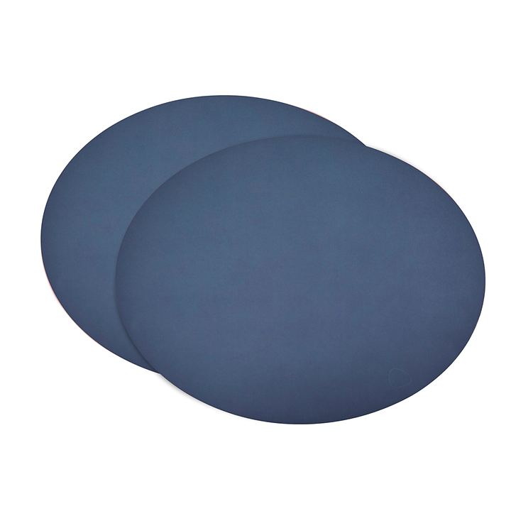 Platzset 2er-Set 'tableMAT' oval dunkelblau von LINDDNA
