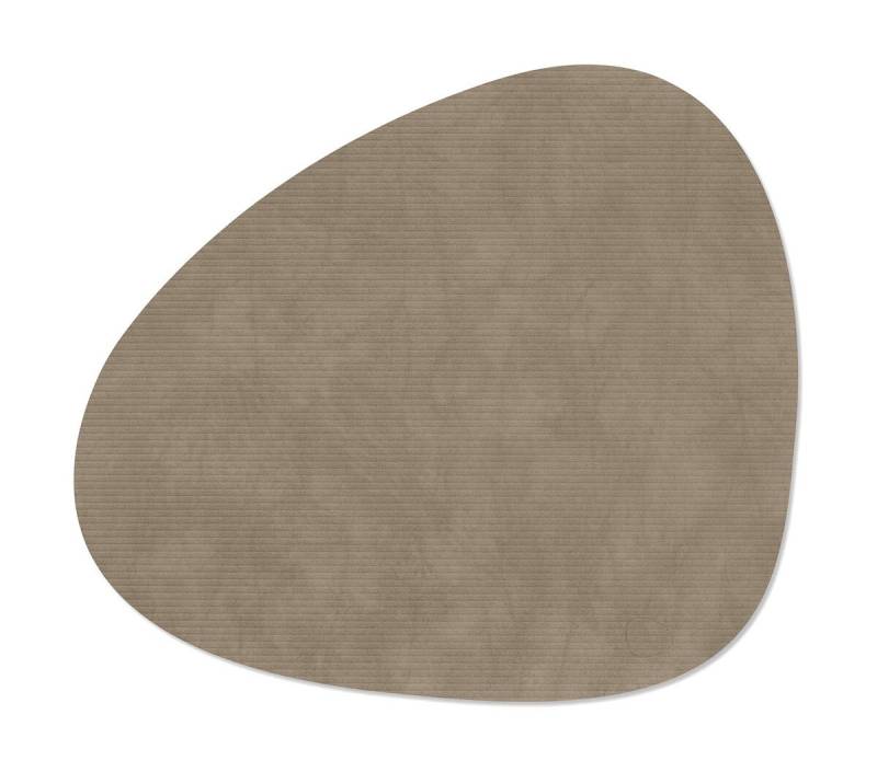 Tischset L 37x44 cm Curve Corduroy nomad grey von LINDDNA