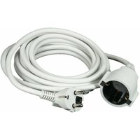 Verlängerungskabel 5 Meter für Innenbereich mit Schuko Stecker, weiss von LINDER EXCLUSIV