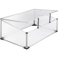 Linder Exclusiv Gmbh - Linder Exclusiv Gewächshaus aus Aluminiumprofilen mit Polycarbonatfüllung,mit aufklappbaren Deckel MC4361 100x60x30/40 cm von LINDER EXCLUSIV GMBH