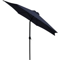 Linder Exclusiv Gmbh - Linder Exclusiv Knick Sonnenschirm, Gartenschirm ø 250 cm,mit Kurbelmechanismus,Blau von LINDER EXCLUSIV GMBH