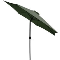 Linder Exclusiv Knick Sonnenschirm, Gartenschirm ø 250 cm,mit Kurbelmechanismus,Grün von LINDER EXCLUSIV GMBH