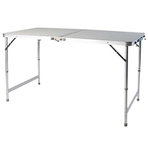 Klapptisch Campingtisch Ausklappbar mit MDF-Tischplatte 120 x 60 x 54 cm von LINDER