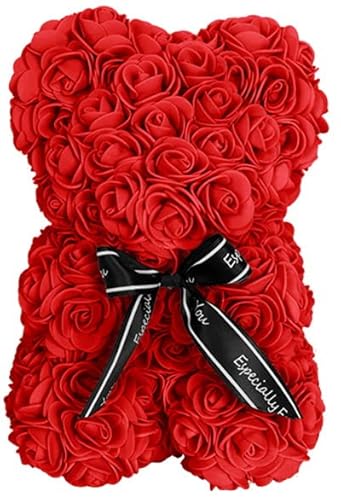 LINDER EXCLUSIV LEX Rosenbär 25 cm Rosen-Bär (Rot) von LINDER EXCLUSIV