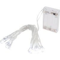 Batteriebetriebene Lichterkette Weihnachstkette 30 led Kaltweiß - Linder Exclusiv von LINDER EXCLUSIV