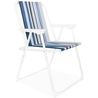 Linder Exclusiv - Campingstuhl PO2600SO Ocean mit Streifen, Klappstuhl, Angel, Angler, Strand Stuhl faltbar Outdoor von LINDER EXCLUSIV