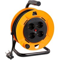 Linder Exclusiv - Profi Kabeltrommel, 25 Meter, 4 x Schukostecker mit Wärmeschutzabschaltung von LINDER EXCLUSIV