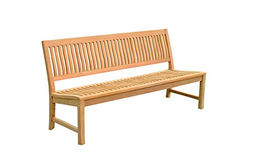 Teak Bank Gartenbank 150cm ergonomisch ohne Armlehnen von Linder-Exclusiv