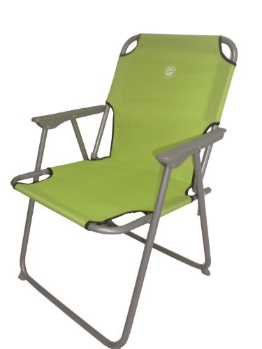 Garten Camping Sessel Oxford Metallrahmen Ø 18mm Maß: 57x54x75cm lime-grün von LINDER