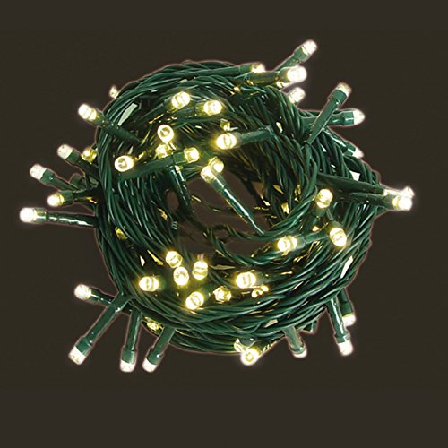 LEX LK021WG LED 600er Lichterkette Innen + Außen warmweiss Kabel grün 70m von Linder Exclusiv GmbH