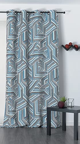 LINDER Motiv, Polyester, blau, 135 x 250 cm von LINDER