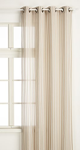 LINDER Ösen Polyester Beige 280 x 140 cm von LINDER