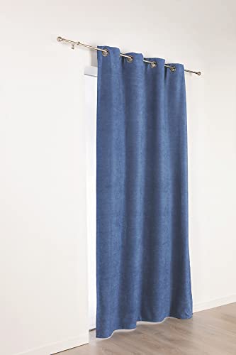 Linder Ösenvorhang, Polyester, Blau, 140 x 260 cm von LINDER