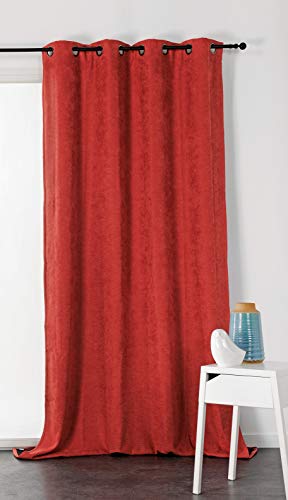 Linder Ösenvorhang, Polyester, Orange, 140 x 260 cm von LINDER