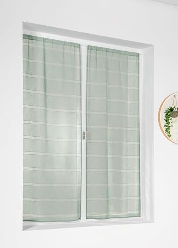 Linder 1 Paar Scheibengardinen, 55 x 120 cm, Hellgrün Linder 1 Paar Scheibengardinen, 55 x 120 cm, Hellgrün von LINDER