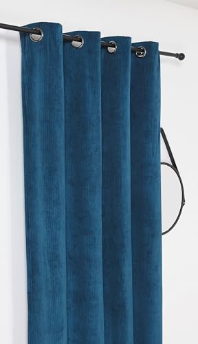 Linder Alberta Thermo-Verdunkelungsvorhang, 140 x 260 cm, Marineblau von LINDER