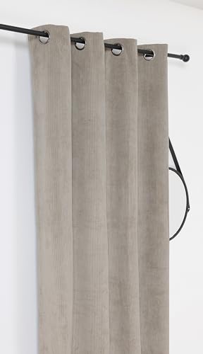 Linder Alberta Thermo-Verdunkelungsvorhang, 140 x 260 cm, Taupe von LINDER