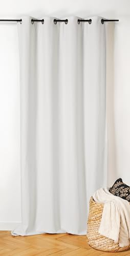 Linder Inuit Vorhang mit Ösen, 140 x 260 cm, Weiß von LINDER